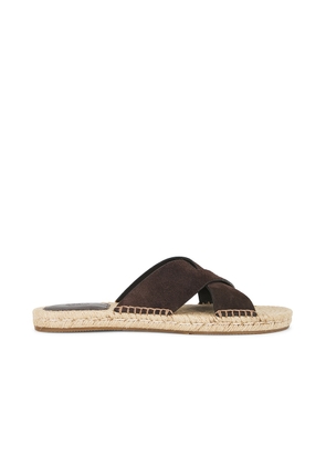Zegna Espadrilles Sandals in Dark Brown - Brown. Size 8.5 (also in 10.5, 9, 9.5).