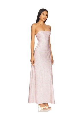 For Love & Lemons Carla Maxi Dress in Pink. Size M. Also in L, S, XL, XS.