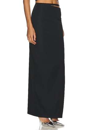 Lama Jouni Buckle Strap Skirt in Black. Size XXS. Also in L, XL.