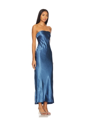 MORE TO COME Emma Strapless Maxi Dress in Navy. Size M. Also in S, XS, XXS.