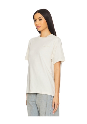 Museum of Peace and Quiet Wordmark Pigment Dyed T-Shirt in Cream. Size S. Also in XS.