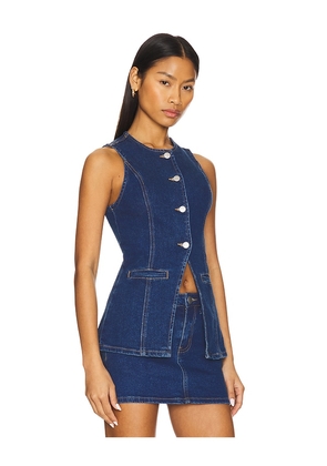 MORE TO COME Maeve Top in Blue. Size S. Also in L, M, XS.