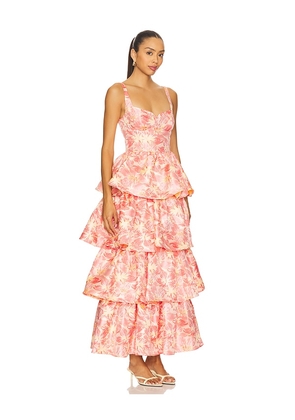 Lovers and Friends Francesca Maxi Dress in Pink. Size L. Also in M, S, XS, XXS.