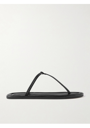 ST. AGNI - T Leather Sandals - Black - IT35,IT36,IT37,IT38,IT39,IT40,IT41,IT42