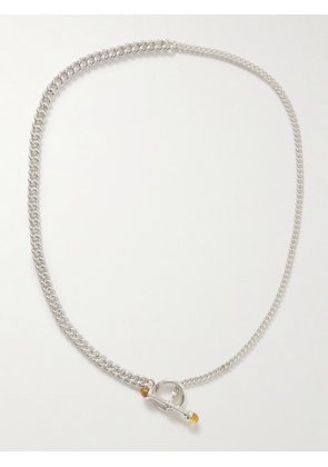 Loren Stewart - Scout Barbell Sterling Silver Citrine Necklace - One size