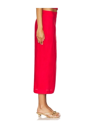Yumi Kim Rowan Skirt in Red. Size S. Also in L, M, XL, XS.