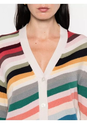 PS Paul Smith striped-wave cardigan - Neutrals