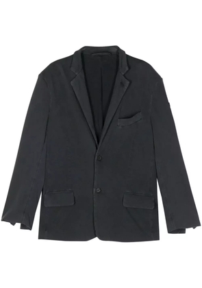 Balenciaga logo-patch blazer - Black