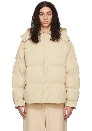 JACQUEMUS Beige Le Papier 'La Doudoune Chemise' Puffer Jacket