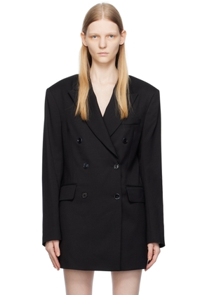 Acne Studios Black Double-Breasted Blazer