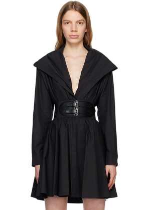 ALAÏA Black Hooded Bodysuit