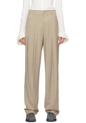 The Frankie Shop Taupe Gelso Trousers