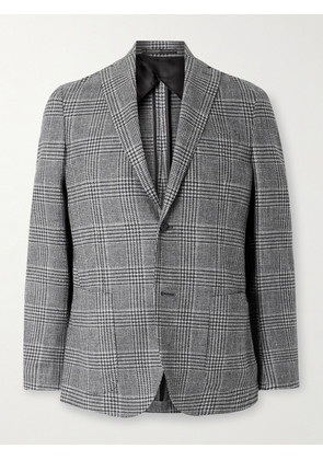Slowear - Prince of Wales Checked Virgin Wool, Cotton and Linen-Blend Blazer - Men - Gray - IT 46