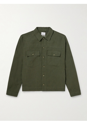 Kingsman - Valstar Linen Shirt Jacket - Men - Green - IT 46