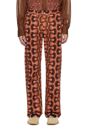 Dries Van Noten Orange Straight Jeans