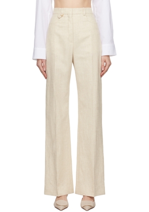 JACQUEMUS Beige Les Classiques 'Le Pantalon Sauge' Trousers