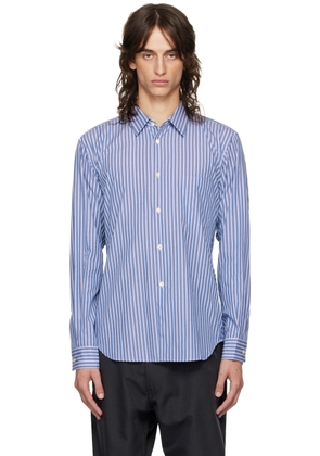 Comme des Garçons Homme Deux Blue Broad Stripe Shirt