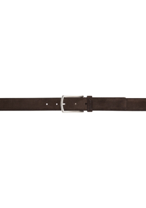 ZEGNA Brown Suede Belt