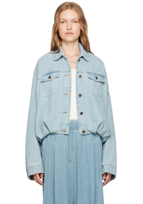 Dries Van Noten Blue Round Denim Jacket