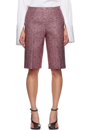 Dries Van Noten Pink Jacquard Shorts