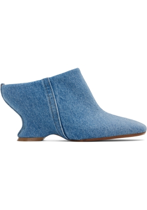 Dries Van Noten Blue Denim Mules