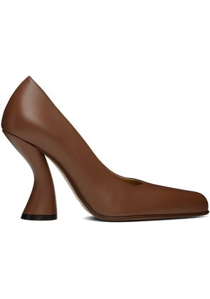 Dries Van Noten Tan Pointed Toe Heels