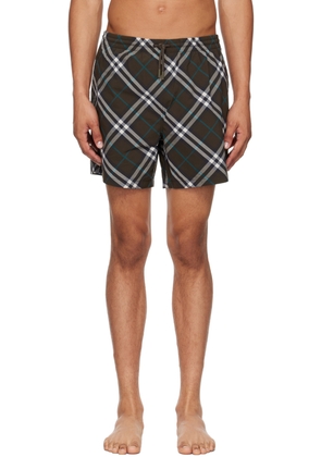 Burberry Brown Check Swim Shorts