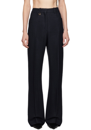 JACQUEMUS Navy La Casa 'Le pantalon sauge' Trousers