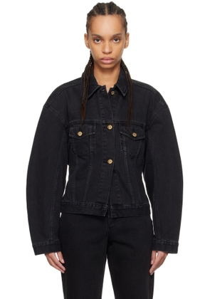 JACQUEMUS Black 'The denim de-Nîmes' Denim Jacket