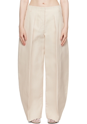 JACQUEMUS Beige La Croisière 'The Ovalo' Trousers