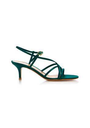 Gianvito Rossi Crepe-Satin Sandals - Moda Operandi