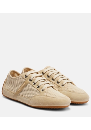 Givenchy Slim suede-trimmed sneakers