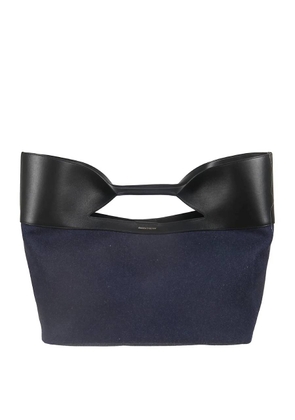Alexander Mcqueen Logo-Print Bow Detailed Bag