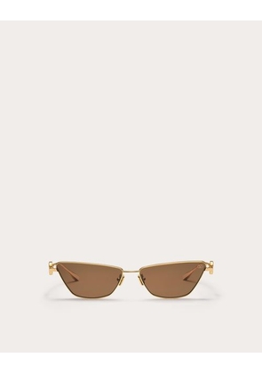 Valentino VLOGO SIGN CAT-EYE TITANIUM FRAME unisex BROWN 61