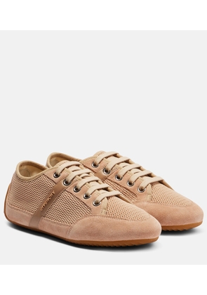 Givenchy Slim suede-trimmed sneakers