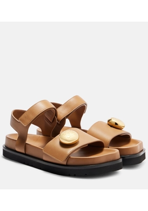 Loewe Pebble leather sandals