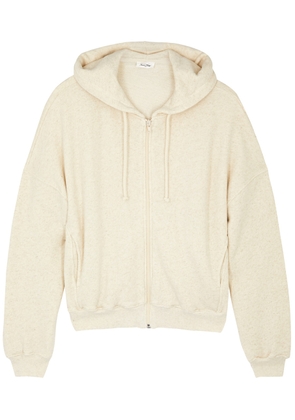 American Vintage Itonay Hooded Cotton-blend Sweatshirt - Cream - M/L (UK14 / L)