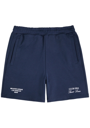 Club 1984 Melrose Printed Cotton Shorts - Navy - L