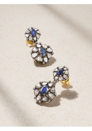 Amrapali London - 18-karat Gold, Sapphire And Diamond Earrings - One size