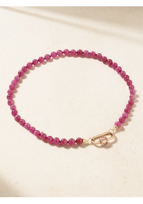 Marla Aaron - 14-karat Gold Ruby Necklace - Multi - One size