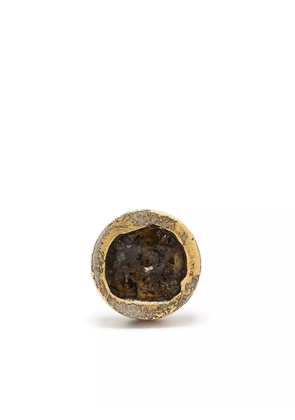 Parts of Four diamond-encrusted single earring - Gold