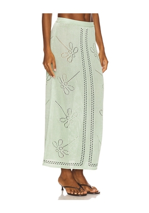 Calle Del Mar Garden Party Skirt in Mint. Size L. Also in M, S, XS.