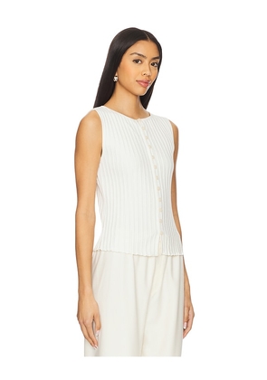 Free People Tilly Vest in Ivory. Size S. Also in L, M, XS.