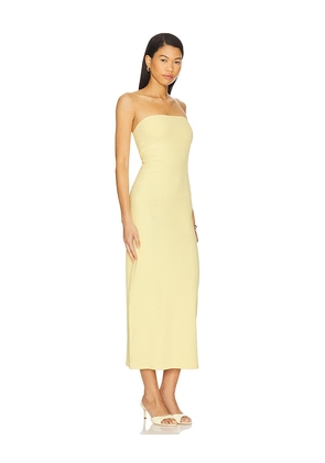 GIGI C Maya Dress in Yellow. Size L. Also in M, S.