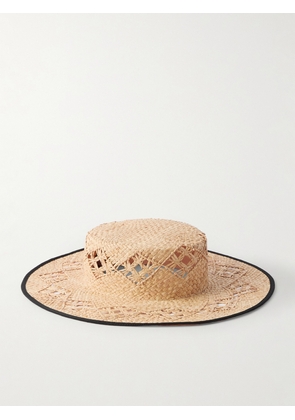 Loro Piana - Artemisia Grosgrain-trimmed Straw Hat - Neutrals - S,M,L