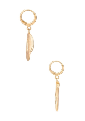 petit moments Faye Earring in Metallic Gold.