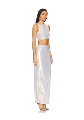 superdown Pearl Maxi Set in Metallic Gold. Size S. Also in L, M, XS, XXS.