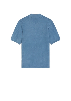 SAMSOE SAMSOE Sadem Polo in Blue. Size S. Also in XL/1X.