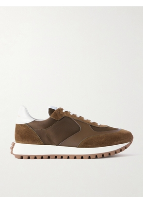 Gianvito Rossi - Gravel Suede, Leather And Shell Sneakers - Brown - IT36,IT36.5,IT37,IT37.5,IT38,IT38.5,IT39,IT39.5,IT40,IT40.5,IT41,IT41.5,IT42