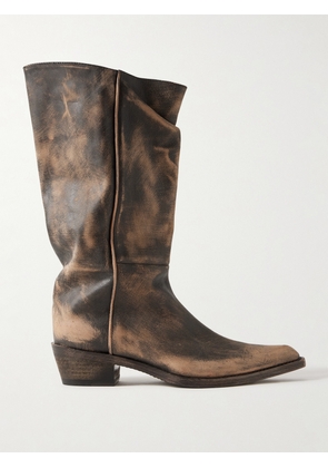 KHAITE - Clive Leather Boots - Neutrals - IT36,IT36.5,IT37,IT37.5,IT38,IT38.5,IT39,IT39.5,IT40,IT41